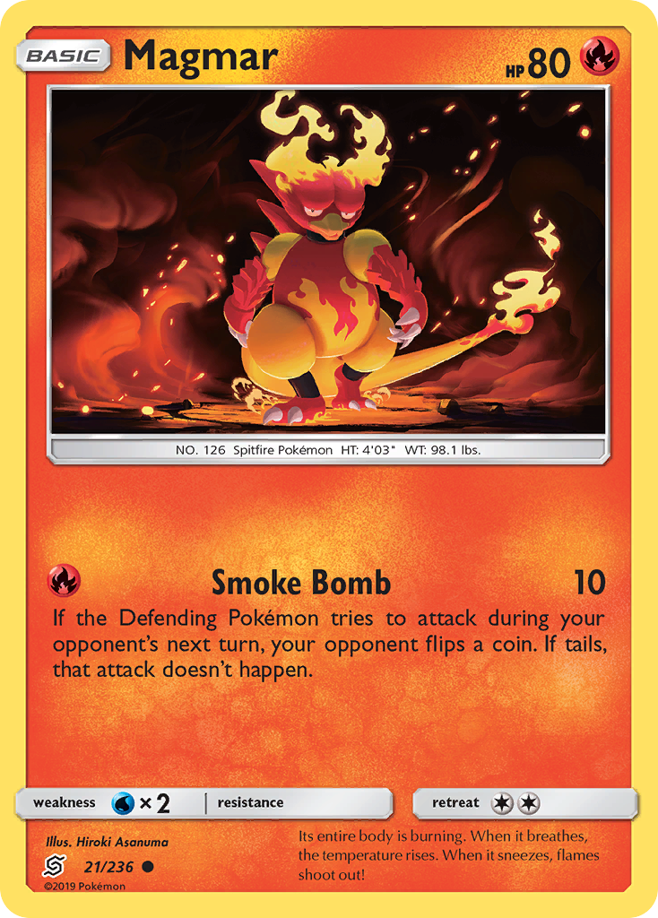 Magmar (21/236) [Sun & Moon: Unified Minds] | Good Games Cannington