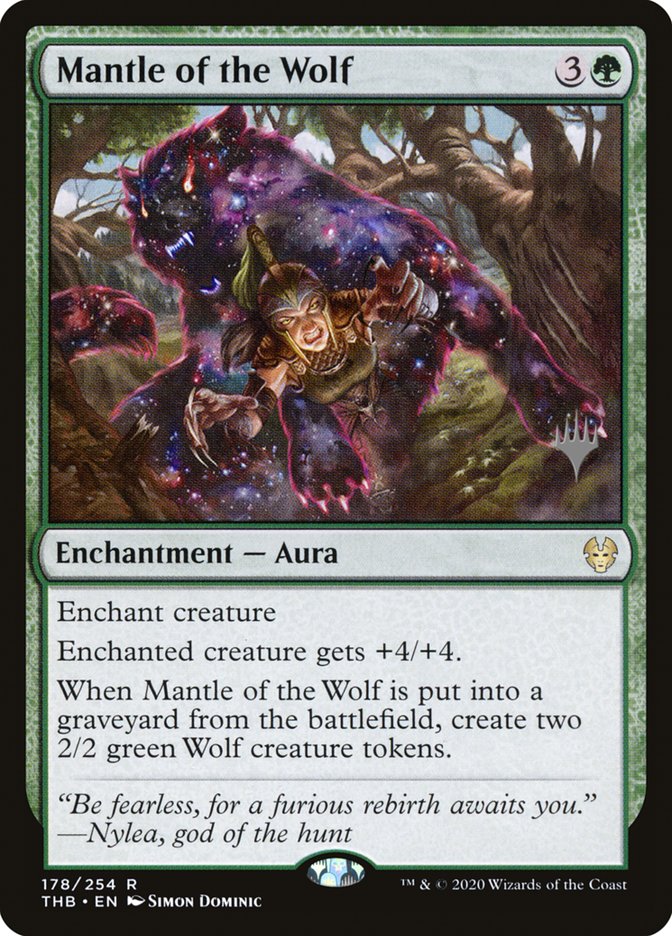Mantle of the Wolf (Promo Pack) [Theros Beyond Death Promos] | Good Games Cannington