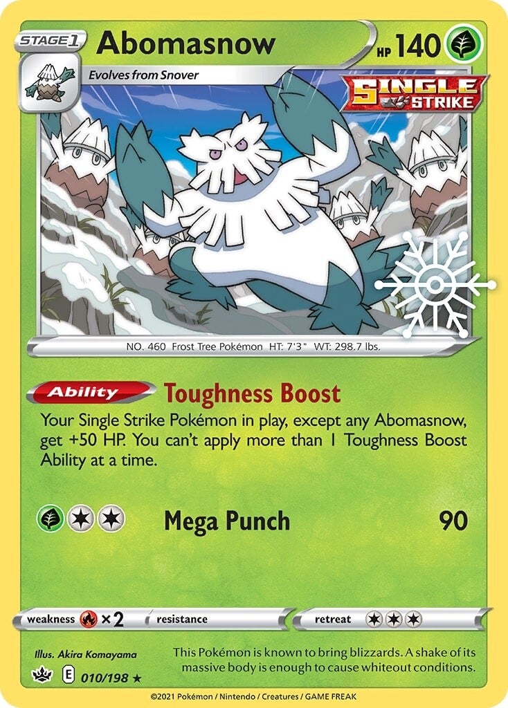 Abomasnow (010/198) (Holiday Calendar) [Sword & Shield: Chilling Reign] | Good Games Cannington