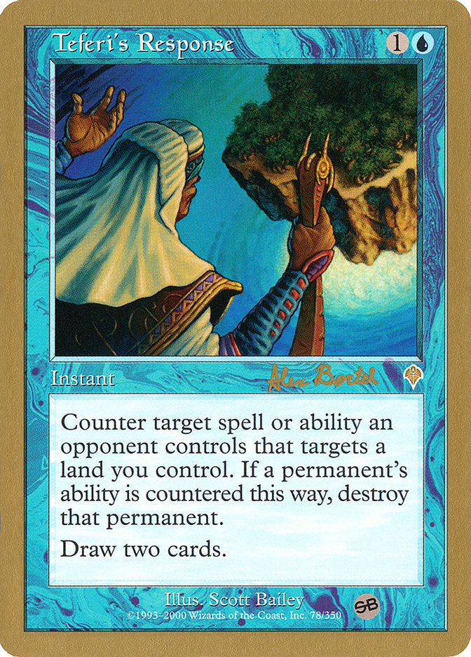 Teferi's Response (Alex Borteh) (SB) [World Championship Decks 2001] | Good Games Cannington