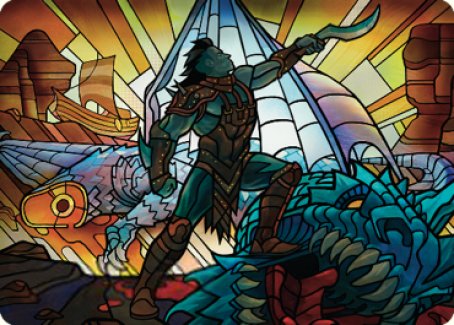 Astor, Bearer of Blades Art Card [Dominaria United Art Series] | Good Games Cannington