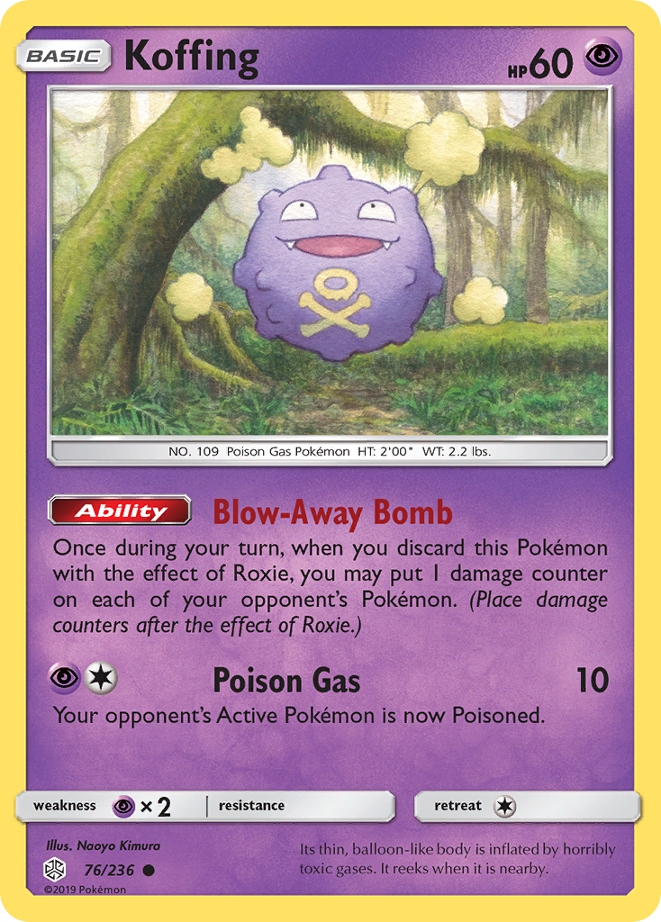 Koffing (76/236) [Sun & Moon: Cosmic Eclipse] | Good Games Cannington