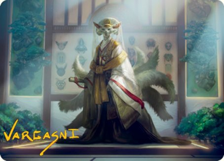 Light-Paws, Emperor's Voice Art Card (Gold-Stamped Signature) [Kamigawa: Neon Dynasty Art Series] | Good Games Cannington