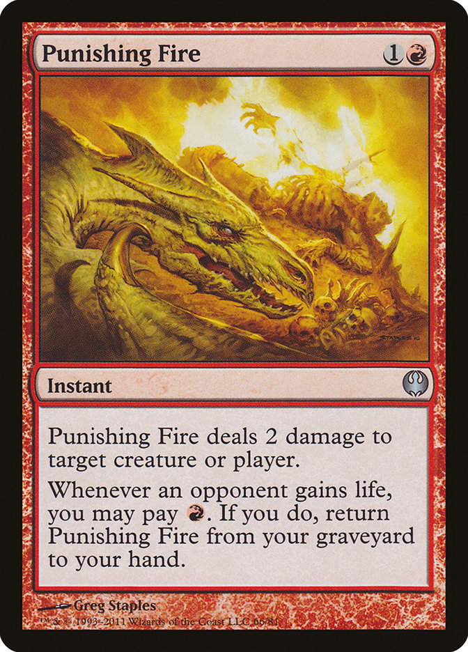 Punishing Fire [Duel Decks: Knights vs. Dragons] | Good Games Cannington