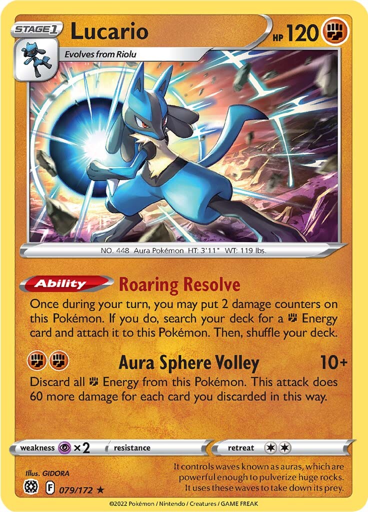 Lucario (079/172) [Sword & Shield: Brilliant Stars] | Good Games Cannington