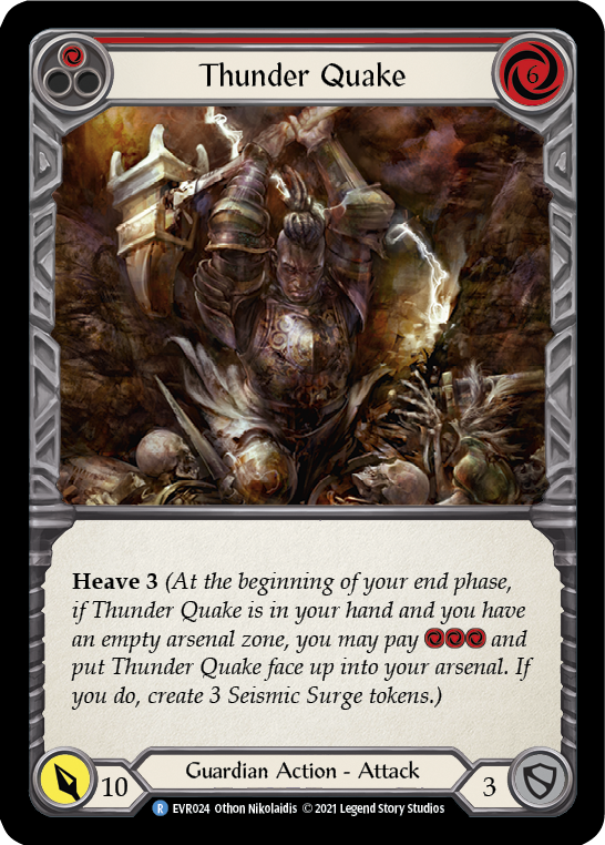 Thunder Quake (Red) [EVR024] (Everfest)  1st Edition Rainbow Foil | Good Games Cannington