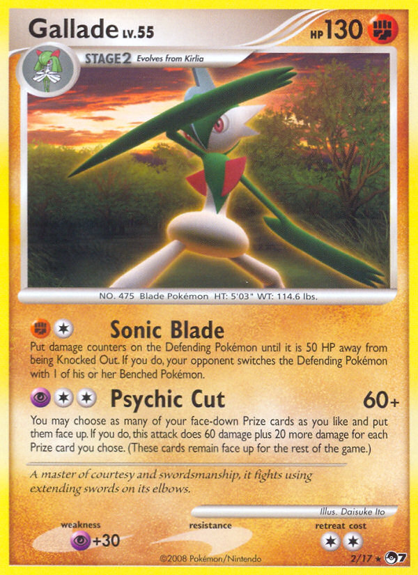 Gallade (2/17) [POP Series 7] | Good Games Cannington