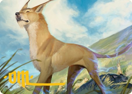 Blink Dog Art Card (Gold-Stamped Signature) [Dungeons & Dragons: Adventures in the Forgotten Realms Art Series] | Good Games Cannington
