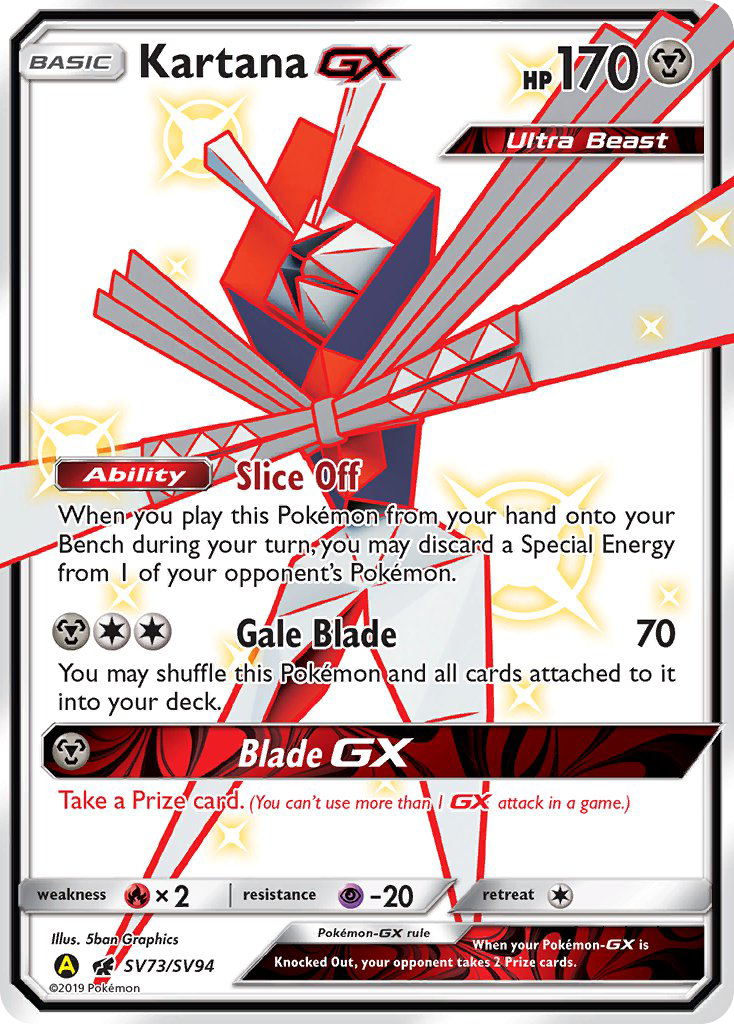 Kartana GX (SV73/SV94) [Sun & Moon: Hidden Fates - Shiny Vault] | Good Games Cannington