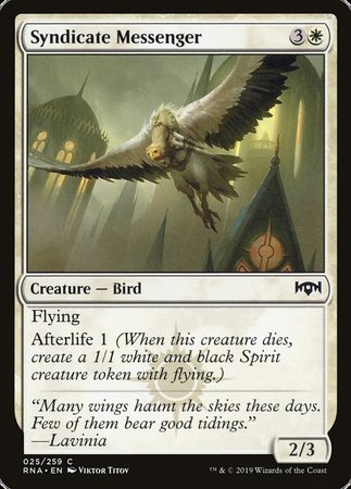 Syndicate Messenger [Ravnica Allegiance] | Good Games Cannington