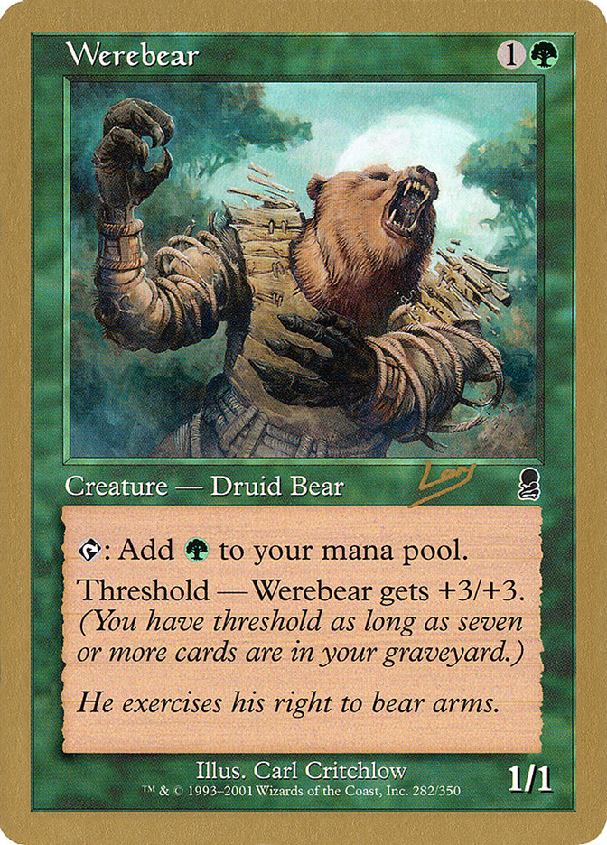 Werebear (Raphael Levy) [World Championship Decks 2002] | Good Games Cannington