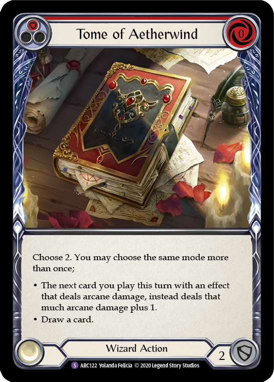 Tome of Aetherwind [U-ARC122] Unlimited Rainbow Foil | Good Games Cannington