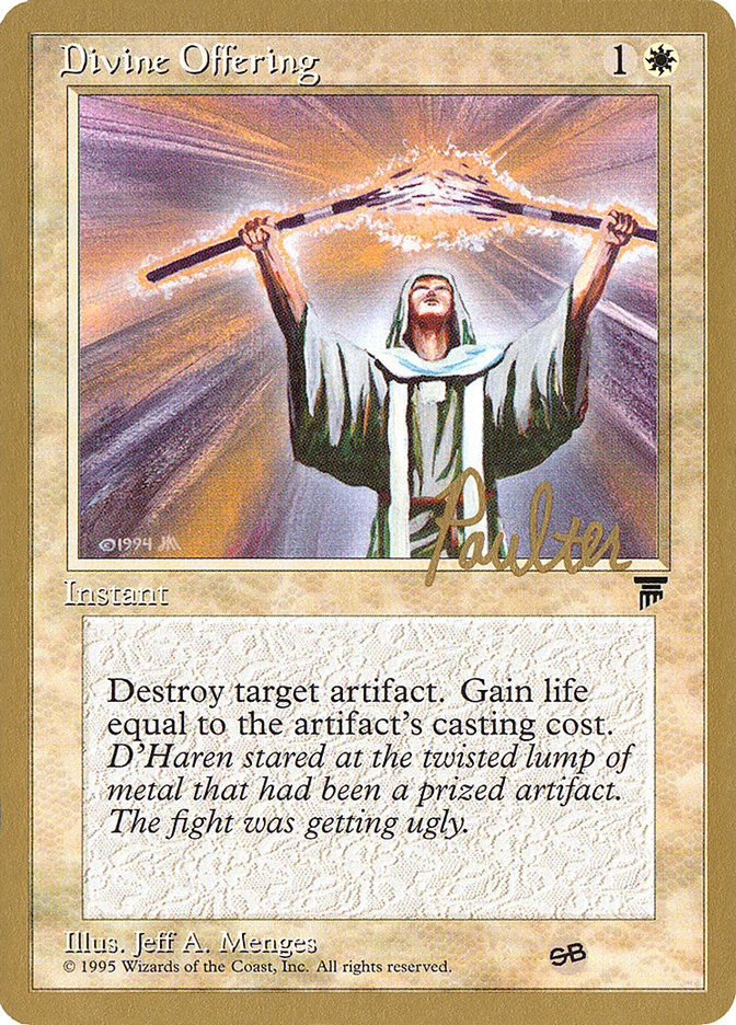 Divine Offering (Preston Poulter) (SB) [Pro Tour Collector Set] | Good Games Cannington