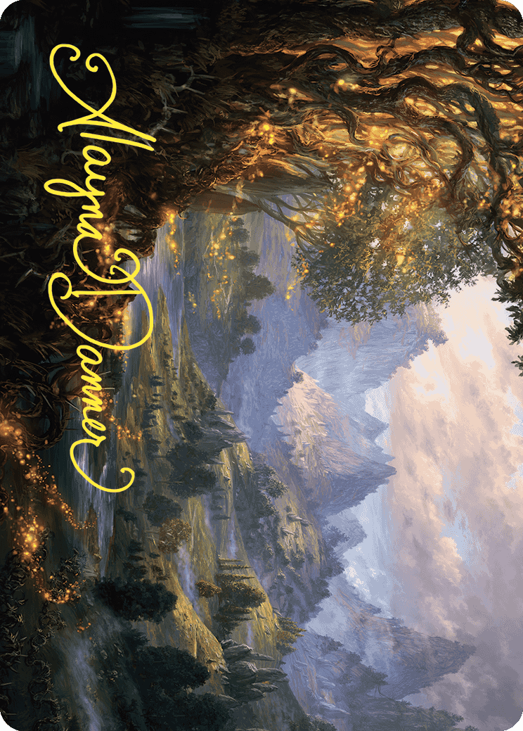 Evolving Wilds Art Card (Gold-Stamped Signature) [Wilds of Eldraine Art Series] | Good Games Cannington