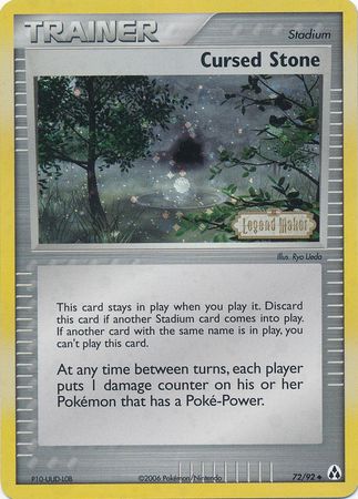 Cursed Stone (72/92) (Stamped) [EX: Legend Maker] | Good Games Cannington