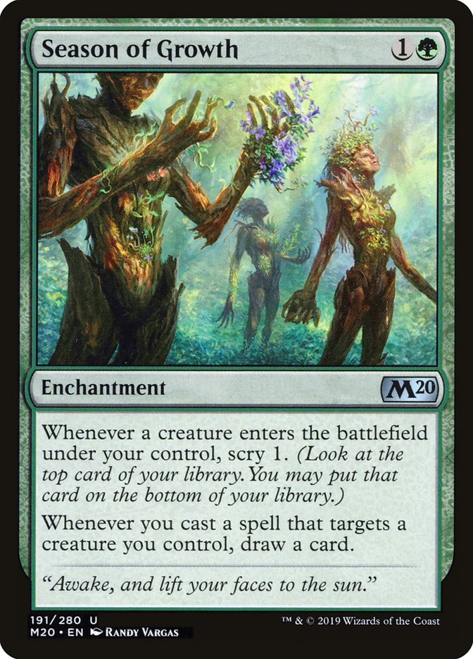 Season of Growth [Core Set 2020] | Good Games Cannington