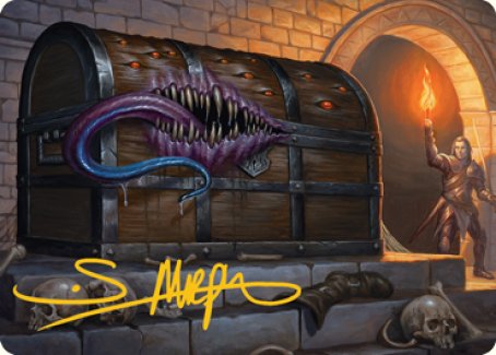 Mimic Art Card (Gold-Stamped Signature) [Dungeons & Dragons: Adventures in the Forgotten Realms Art Series] | Good Games Cannington
