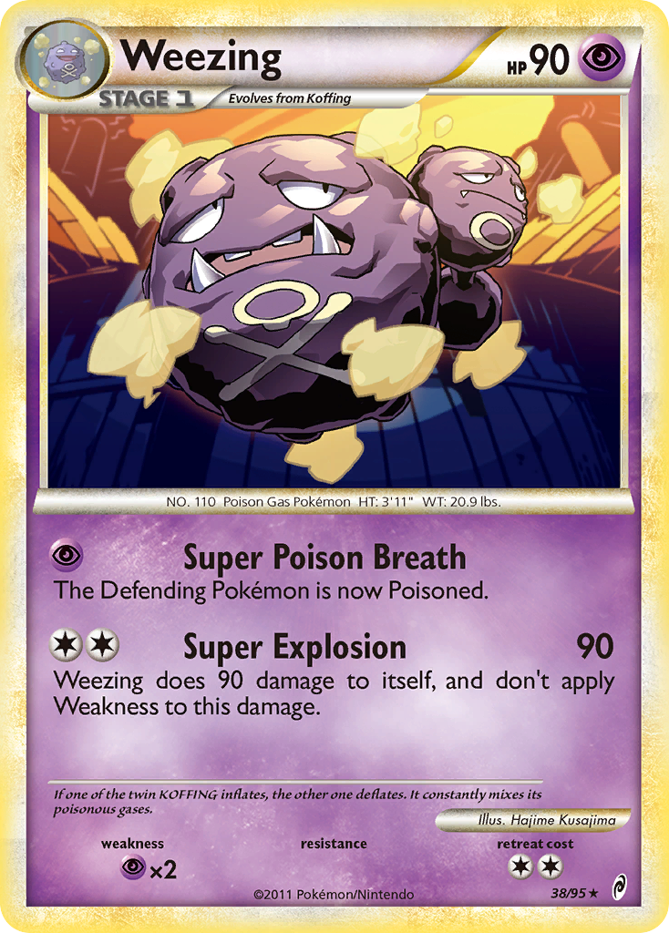 Weezing (38/95) [HeartGold & SoulSilver: Call of Legends] | Good Games Cannington