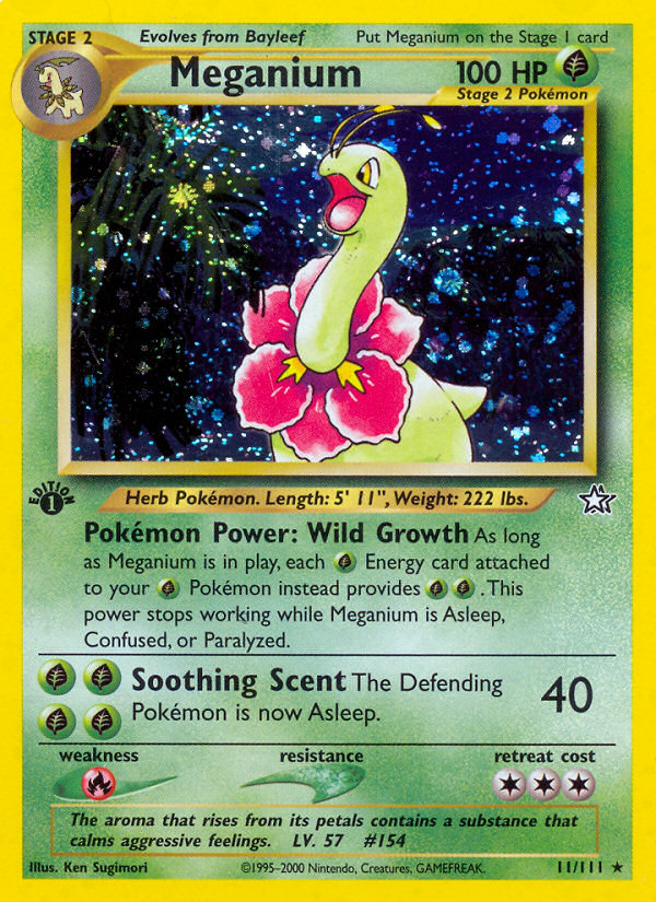 Meganium (11/111) [Neo Genesis 1st Edition] | Good Games Cannington