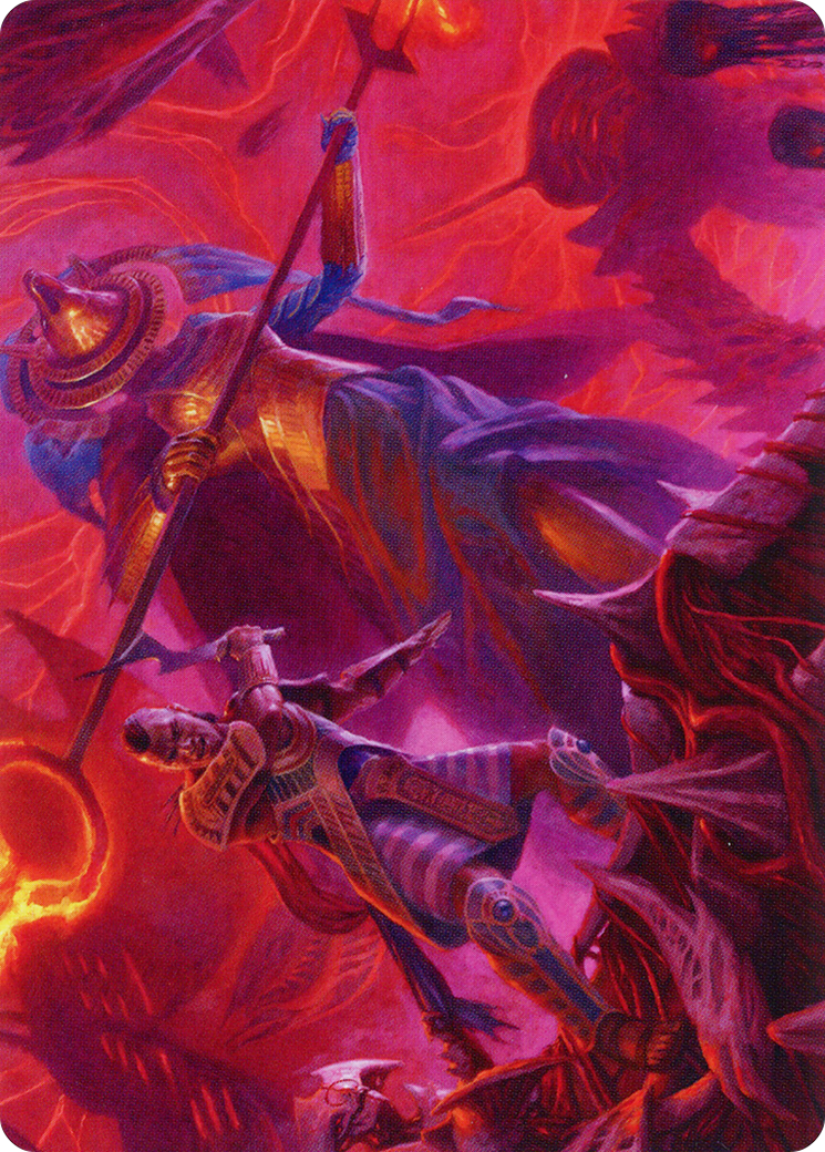 Djeru and Hazoret Art Card [March of the Machine Art Series] | Good Games Cannington