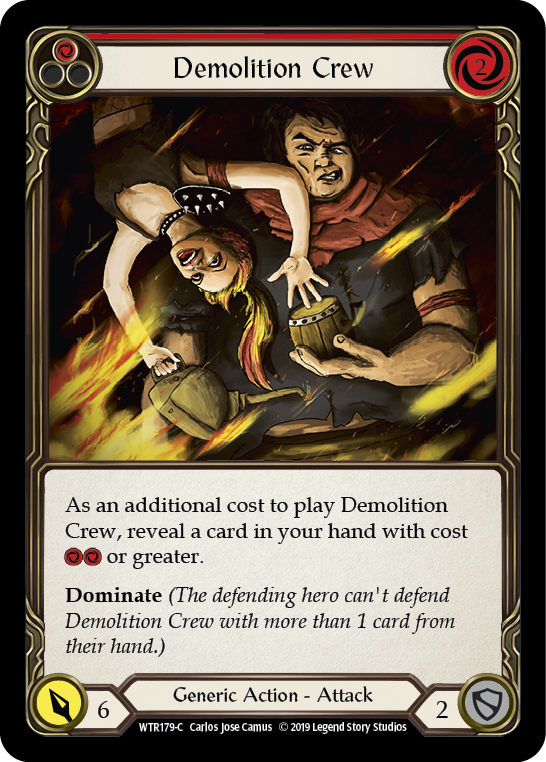 Demolition Crew (Red) [WTR179-C] Alpha Print Normal | Good Games Cannington