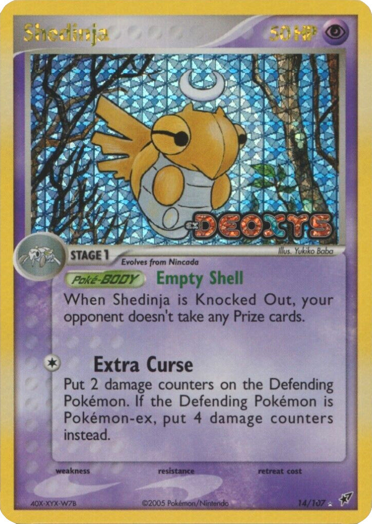 Shedinja (14/107) (Stamped) [EX: Deoxys] | Good Games Cannington
