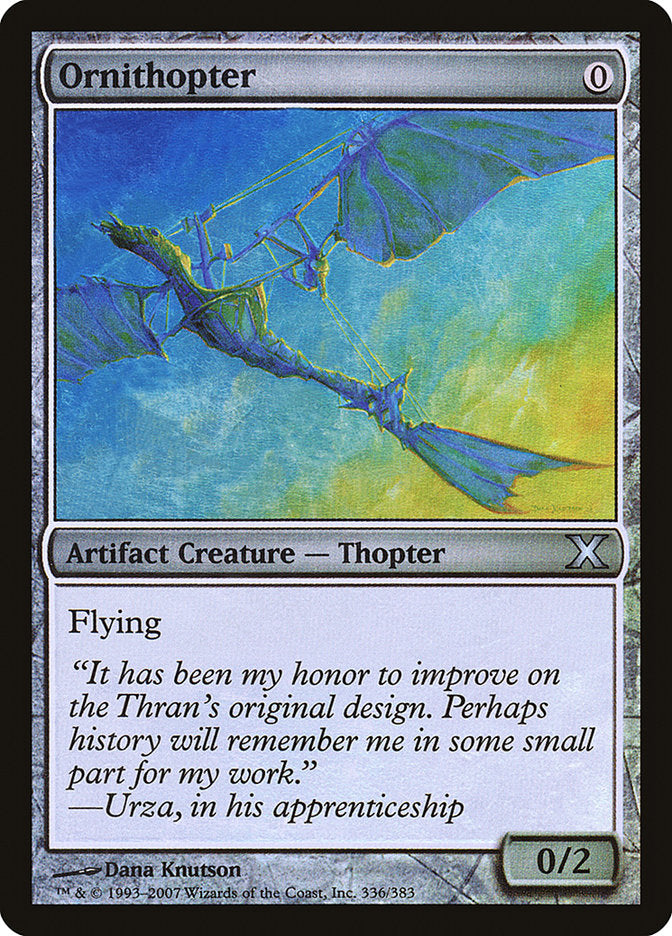 Ornithopter (Premium Foil) [Tenth Edition] | Good Games Cannington