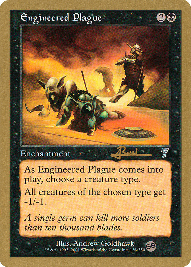 Engineered Plague (Antoine Ruel) (SB) [World Championship Decks 2001] | Good Games Cannington