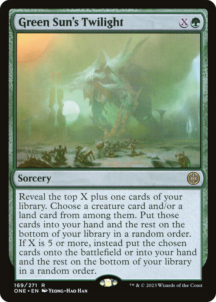 Green Sun's Twilight [Phyrexia: All Will Be One] | Good Games Cannington