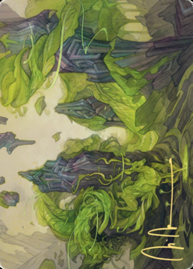 Reclaim the Wastes Art Card (Gold-Stamped Signature) [Zendikar Rising Art Series] | Good Games Cannington