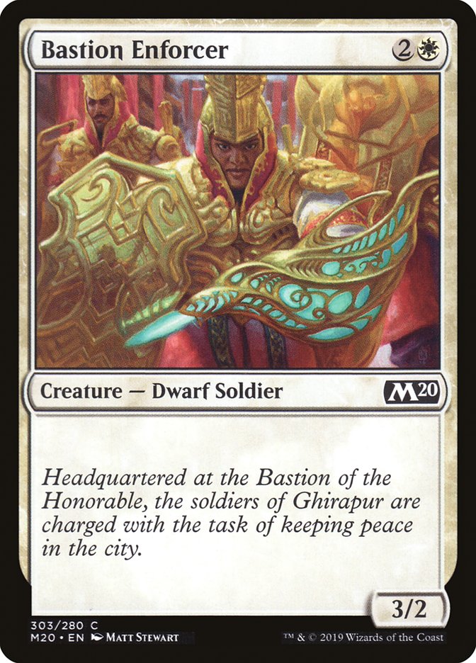 Bastion Enforcer [Core Set 2020] | Good Games Cannington