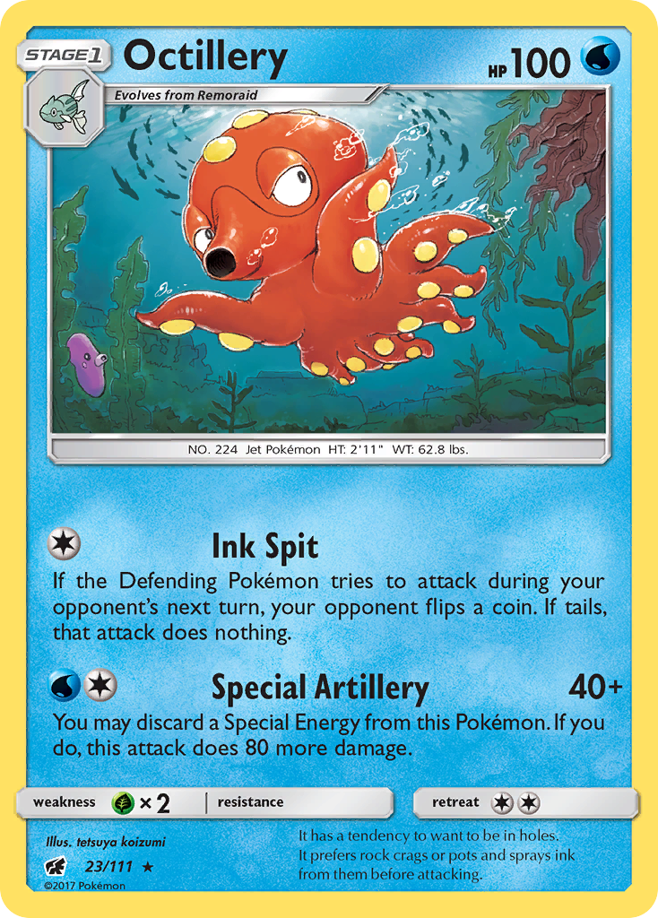 Octillery (23/111) [Sun & Moon: Crimson Invasion] | Good Games Cannington