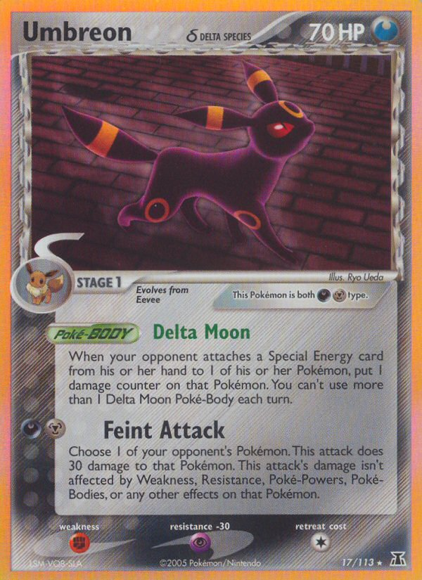 Umbreon (17/113) (Delta Species) [EX: Delta Species] | Good Games Cannington