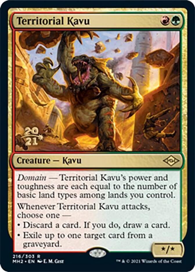 Territorial Kavu [Modern Horizons 2 Prerelease Promos] | Good Games Cannington
