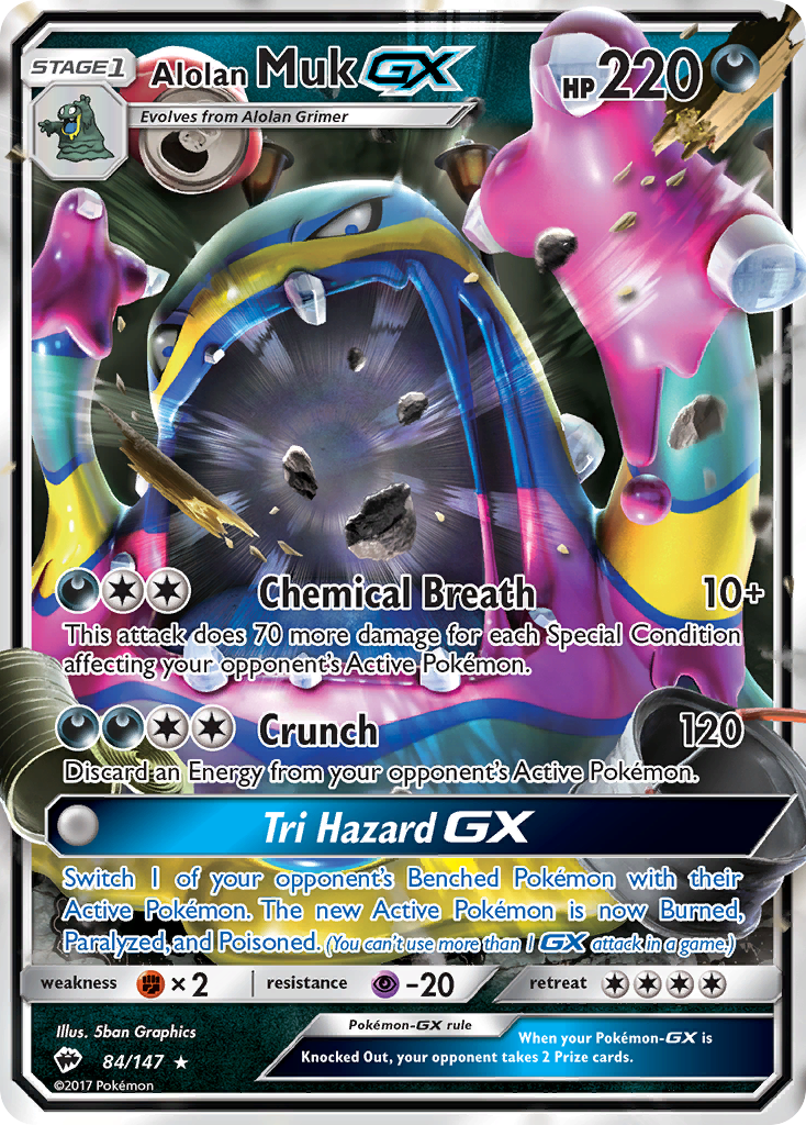 Alolan Muk GX (84/147) [Sun & Moon: Burning Shadows] | Good Games Cannington