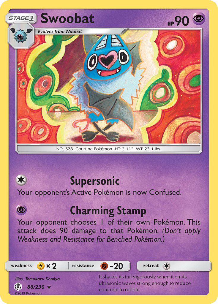 Swoobat (88/236) [Sun & Moon: Cosmic Eclipse] | Good Games Cannington