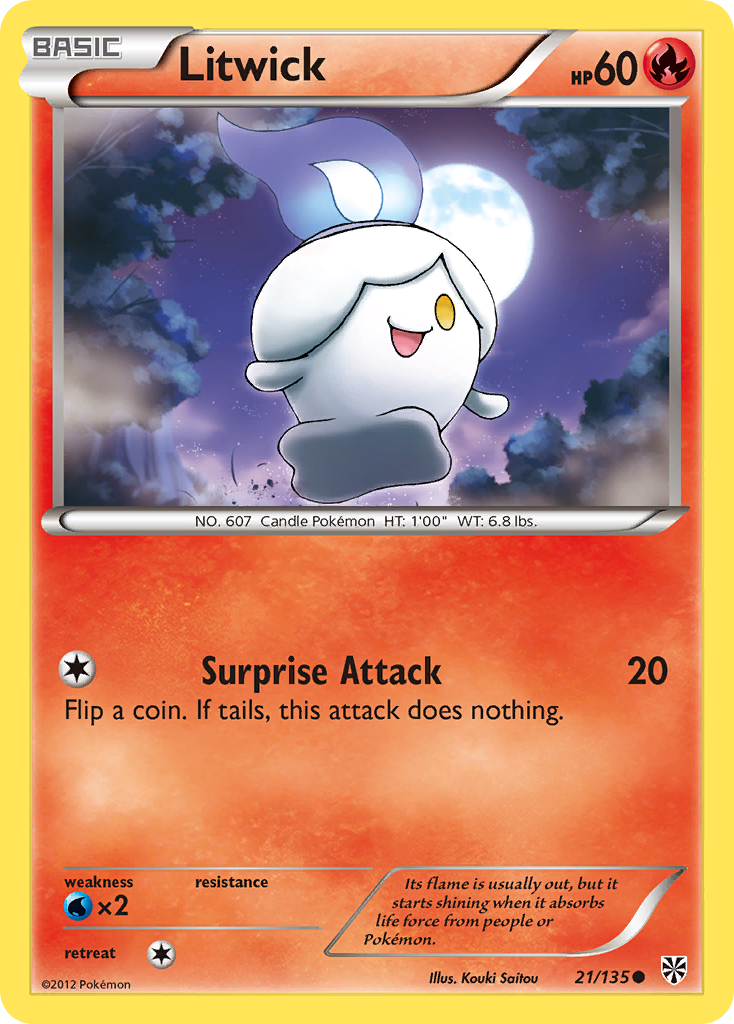 Litwick (21/135) [Black & White: Plasma Storm] | Good Games Cannington