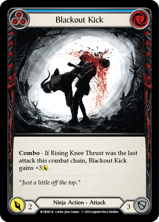 Blackout Kick (Blue) [WTR091-R] Alpha Print Normal | Good Games Cannington