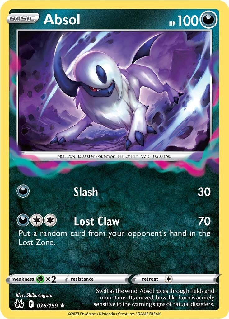 Absol (076/159) [Sword & Shield: Crown Zenith] | Good Games Cannington