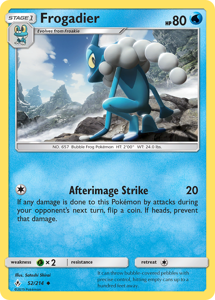 Frogadier (52/214) [Sun & Moon: Unbroken Bonds] | Good Games Cannington