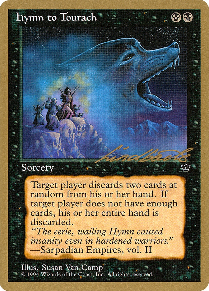 Hymn to Tourach (Wolf) (Leon Lindback) [Pro Tour Collector Set] | Good Games Cannington