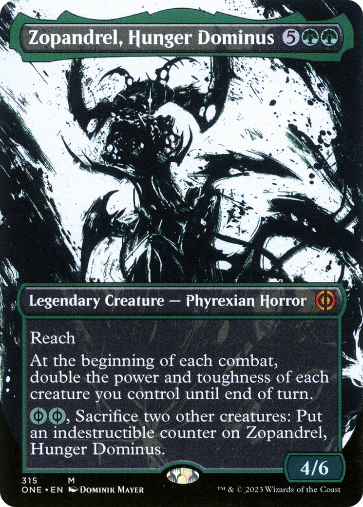 Zopandrel, Hunger Dominus (Borderless Ichor) [Phyrexia: All Will Be One] | Good Games Cannington