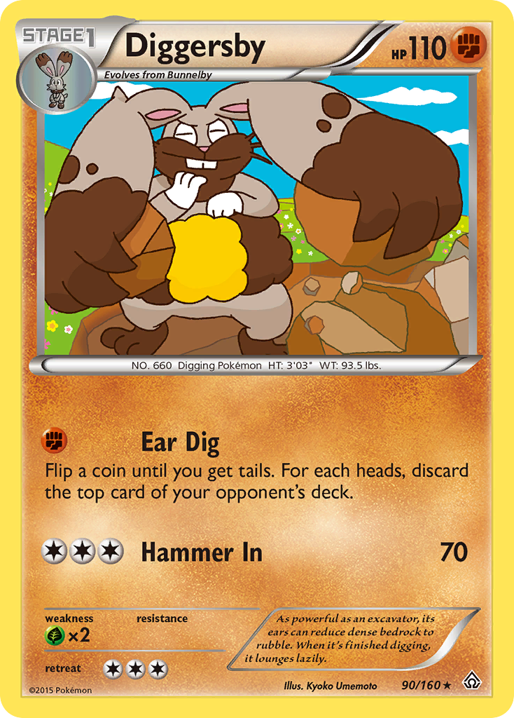 Diggersby (90/160) [XY: Primal Clash] | Good Games Cannington