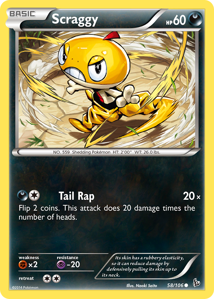 Scraggy (58/106) [XY: Flashfire] | Good Games Cannington