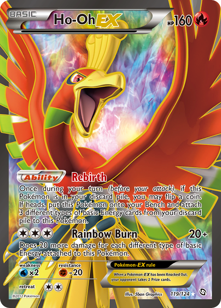 Ho-Oh EX (119/124) [Black & White: Dragons Exalted] | Good Games Cannington