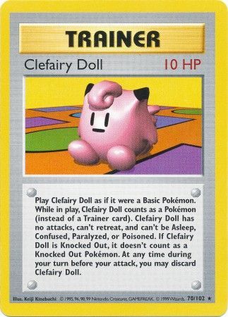 Clefairy Doll (70/102) [Base Set Shadowless Unlimited] | Good Games Cannington