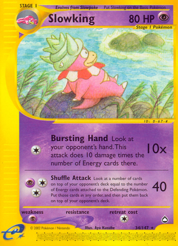 Slowking (34/147) [Aquapolis] | Good Games Cannington