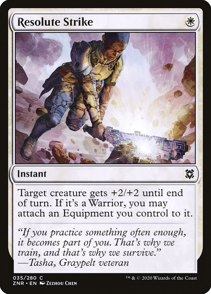 Resolute Strike [Zendikar Rising] | Good Games Cannington