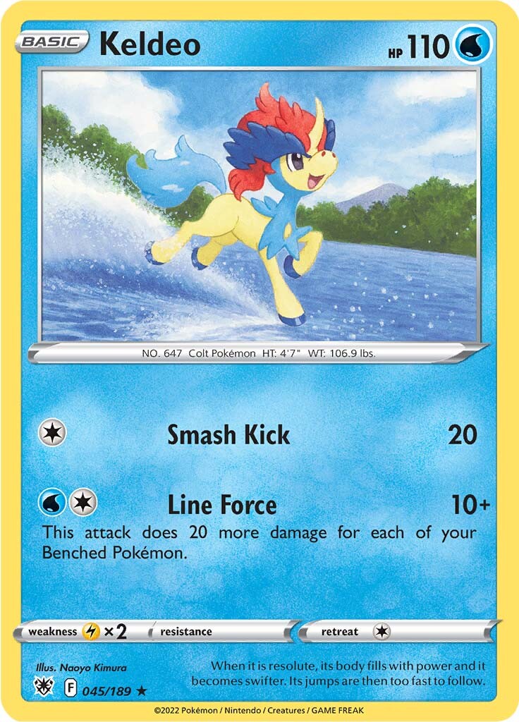 Keldeo (045/189) [Sword & Shield: Astral Radiance] | Good Games Cannington