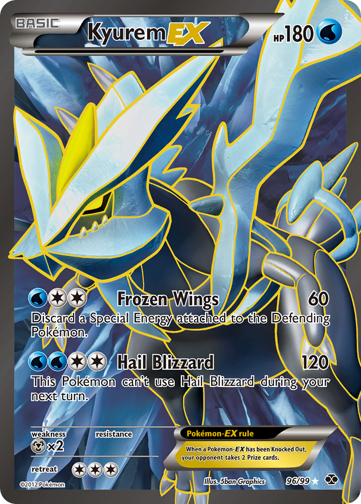 Kyurem EX (96/99) [Black & White: Next Destinies] | Good Games Cannington